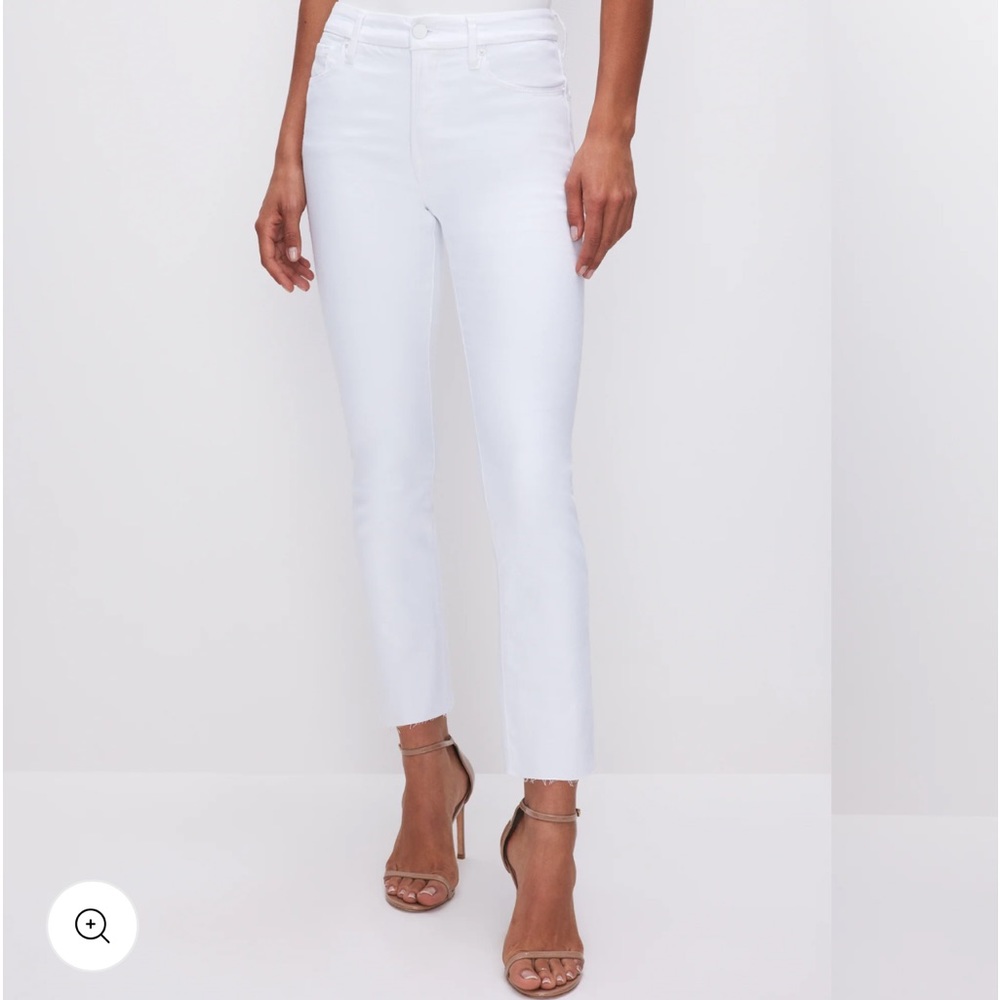Good Legs Straight Jean in White size 14